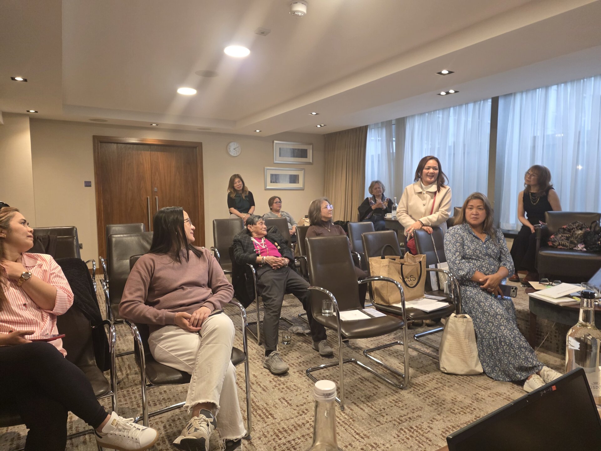 Members in discussion during the FWA-UK General Meeting, May 2026